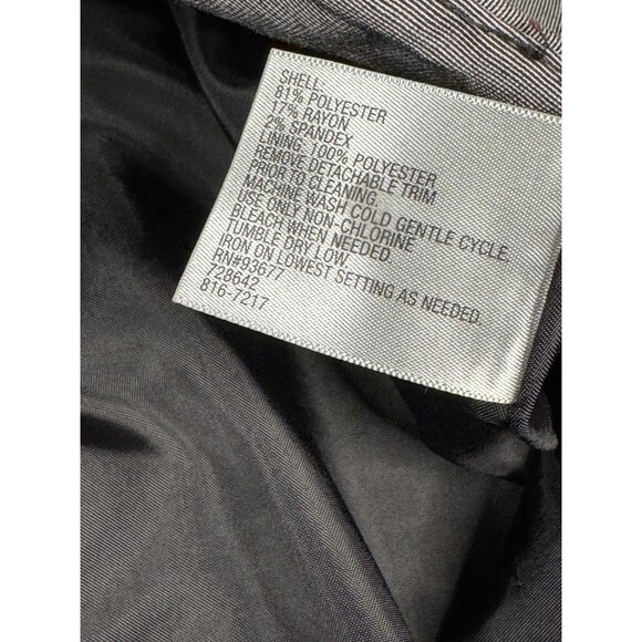 Worthington Pleated Pencil Skirt Gray Black Pockets Size 8 Lined Business Casual - Picture 10 of 10